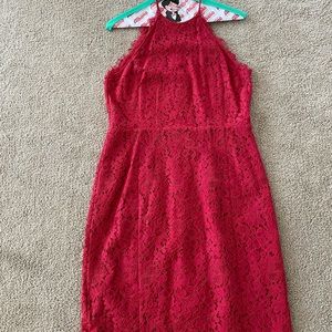 Loft size 8 red dress.